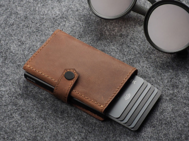 Logo trade promotional giveaways image of: RFID wallet - Hunter Leather 2109284