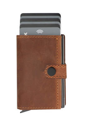 Logo trade promotional product photo of: RFID wallet - Hunter Leather 2109284
