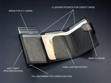 Logo trade promotional giveaways image of: RFID wallet 1225131