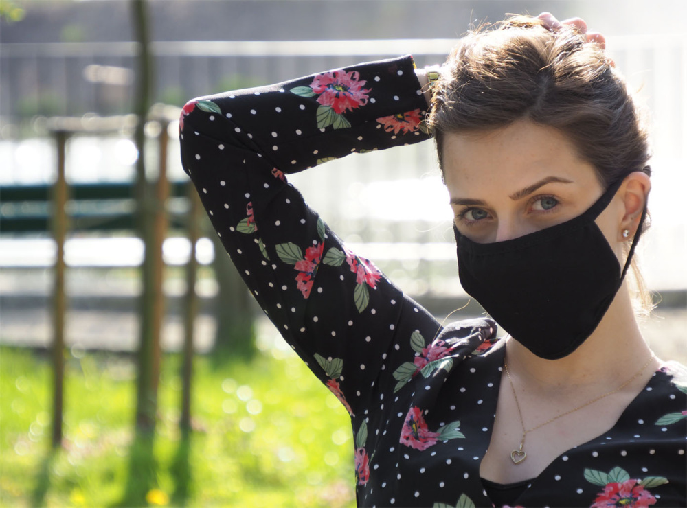 Logotrade business gifts photo of: MARS PRO cotton mask (size L) with pocket and HEPA filter 1570165