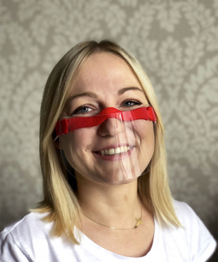 Logo trade corporate gift photo of: HESTIA clear face shield-mask for mouth and nose 1452162