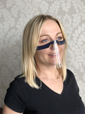 Logo trade corporate gifts image of: KALIPSO clear face shield-mask for mouth and nose 1447162