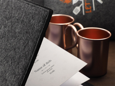Logo trade promotional gifts image of: Menu cover Ambiente 1643246