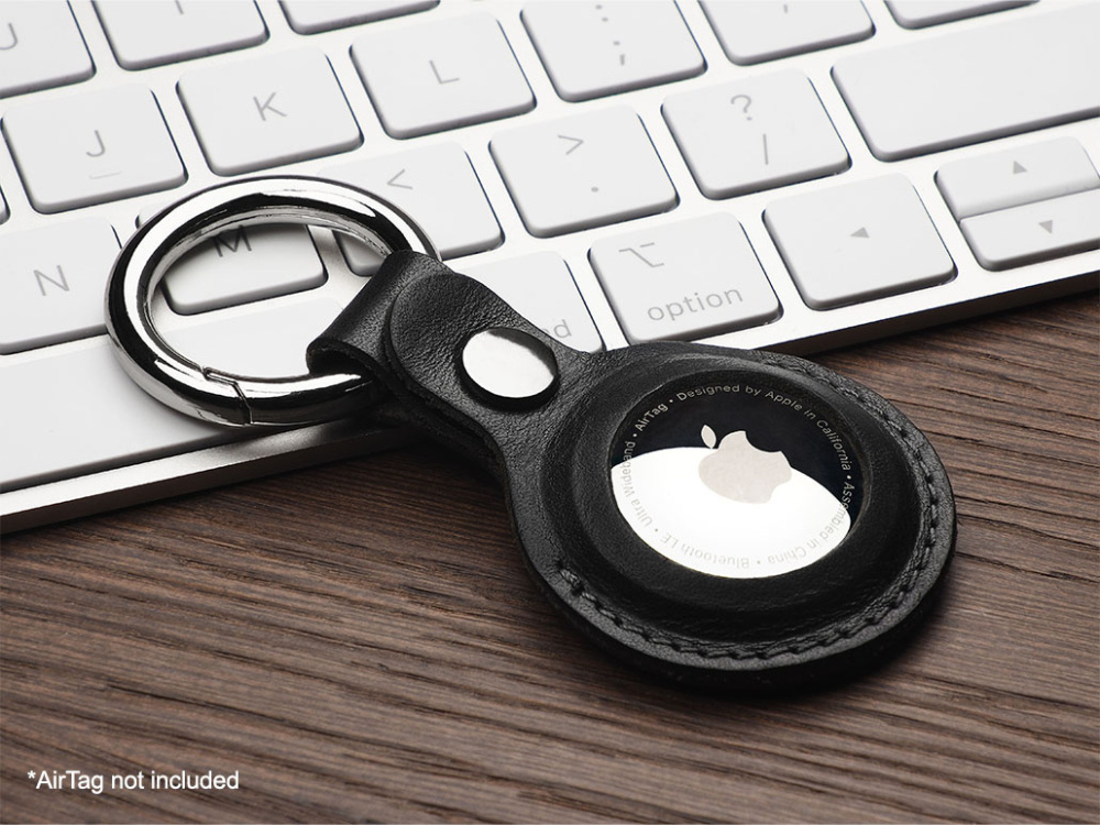 Logo trade advertising product photo of: Keyring with holder for AirTag 1914141