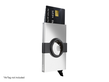 Logo trade promotional items image of: RFID credit card case with holder for AirTag 2163108