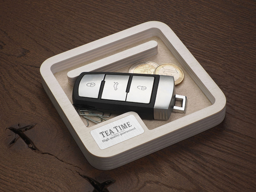 Logo trade advertising product photo of: Wooden desk organiser 1846121