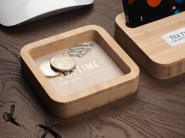 Logo trade promotional giveaway photo of: Wooden desk organiser 1849292