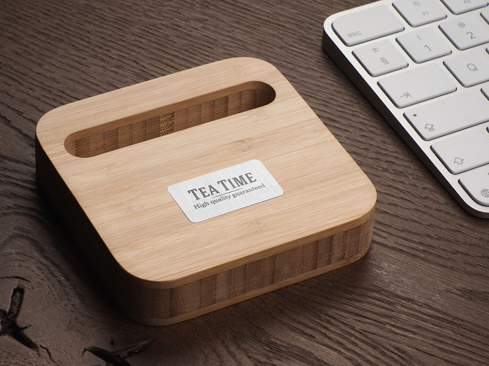 Logotrade promotional giveaway image of: Wooden telephone stand 1848292