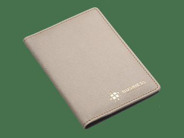 Logo trade business gifts image of: RFID passport case 1301113