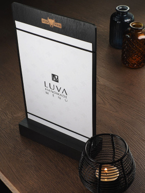 Logo trade advertising products image of: Promo menu 1867121