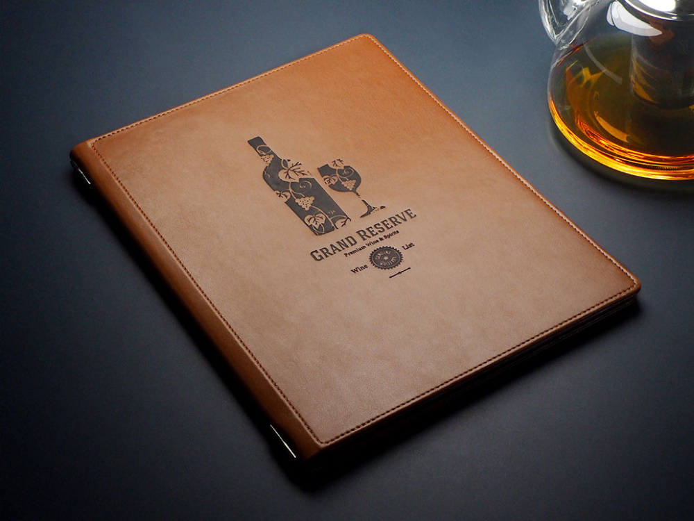 Logo trade advertising products image of: Menu cover Fine Dining Pro 2013119