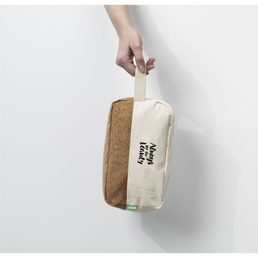 Logo trade corporate gifts image of: CosCork Eco toiletry bag