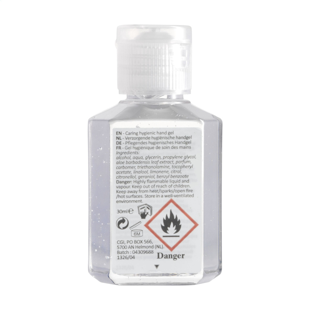 Logo trade promotional giveaways picture of: Caring Hygienic Hand Gel 30 ml