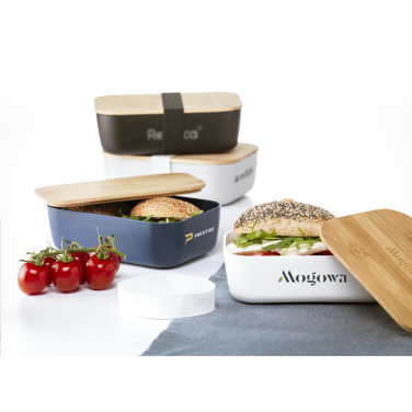 Logo trade promotional gifts picture of: Midori Bamboo Lunchbox