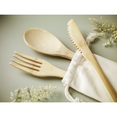Logo trade promotional products picture of: Bambu Cutlery Set