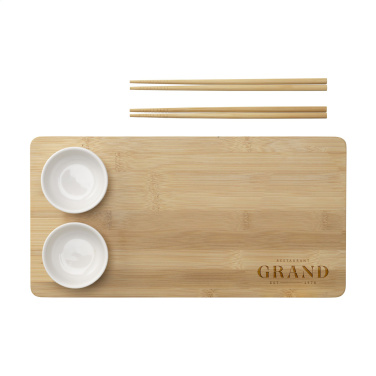 Logotrade corporate gift image of: Temaki Bamboo Sushi Tray gift set