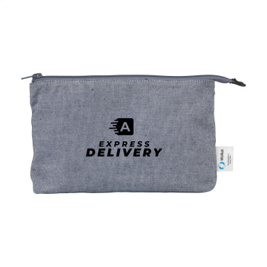 Logo trade corporate gifts picture of: Wolkat Safi Recycled Textile Cosmetic Bag