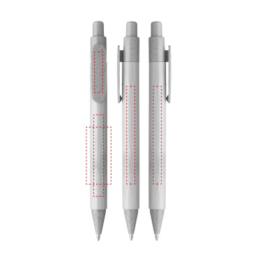 Logo trade advertising products image of: Bamboo Wheat Pen wheat straw ballpoint pen