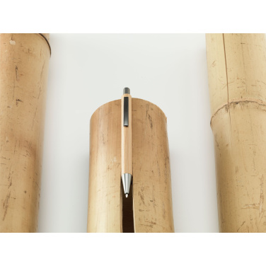 Logo trade promotional giveaways image of: Sento Bamboo pen