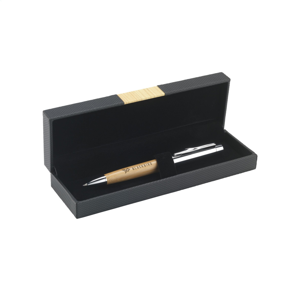 Logo trade promotional merchandise picture of: Bamboo Pen Set pens