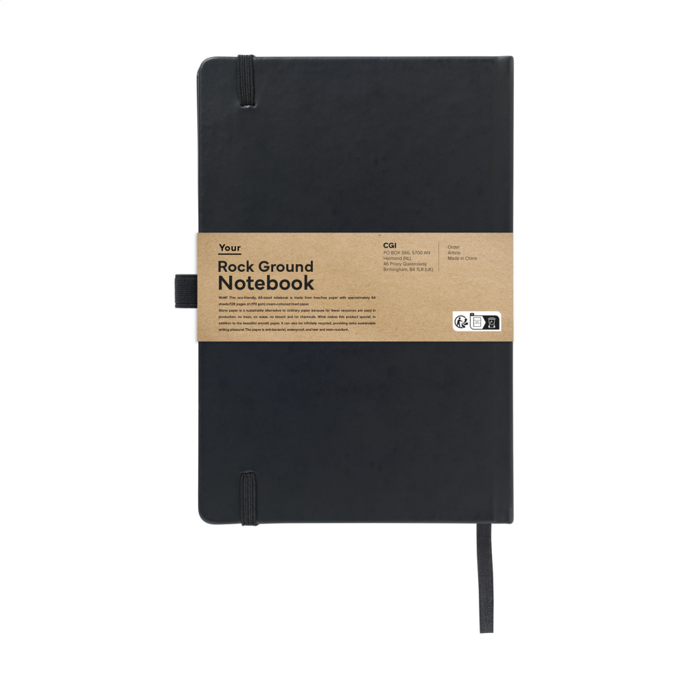 Logotrade promotional merchandise photo of: Rock Ground Paper Notebook A5