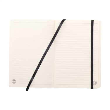 Logotrade promotional item picture of: Monti Recycled Leather - Paper Notebook A5