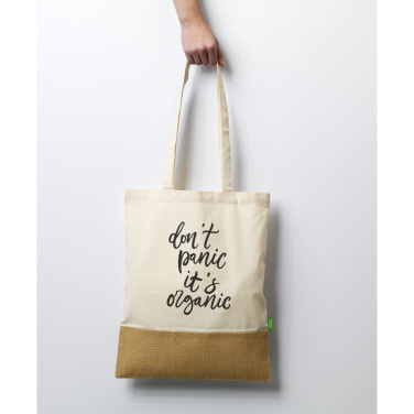 Logo trade promotional merchandise image of: Combi Organic Shopper (160 g/m²) bag