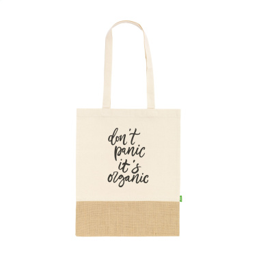 Logotrade corporate gift picture of: Combi Organic Shopper (160 g/m²) bag
