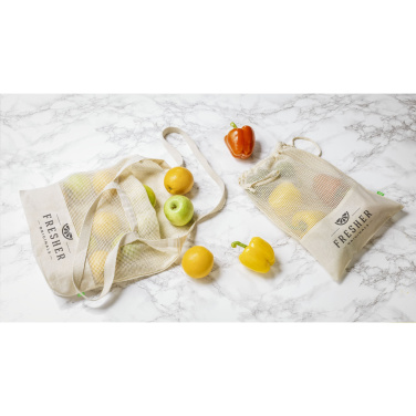 Logotrade advertising product picture of: Natura Organic Mesh Shopper (180 g/m²) shopping bag