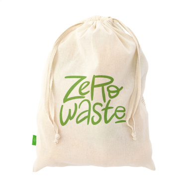 Logotrade promotional giveaway picture of: Natura Organic GOTS Mesh Bag (120 g/m²) fruit bag