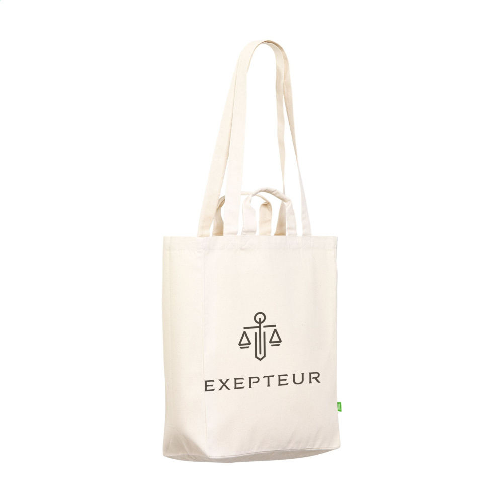 Logo trade corporate gifts image of: Organic Cotton Canvas Tote Bag (280 g/m²)