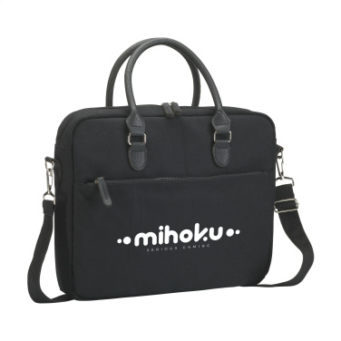 Logo trade promotional giveaways image of: Denver Recycled Canvas 15.6-inch laptop bag