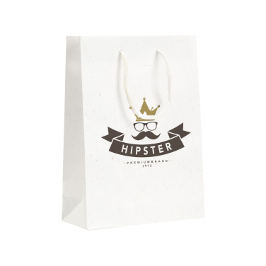 Logo trade advertising products picture of: Leaf It Bag recycled with straw fibres (180 g/m²) M