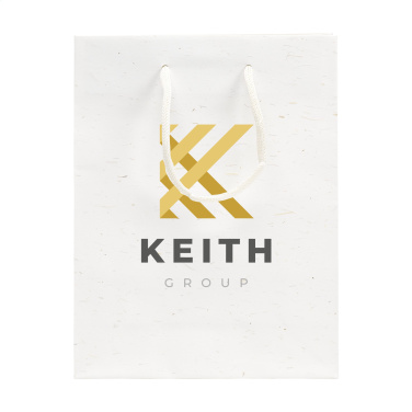 Logo trade promotional merchandise image of: Leaf It Bag recycled with straw fibres (180 g/m²) S