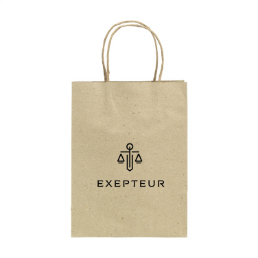 Logo trade promotional items picture of: Leaf It Bag recycled grass paper (120 g/m²) M