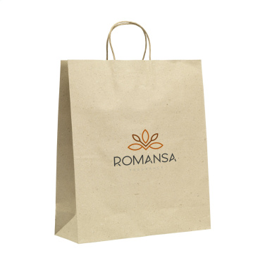 Logotrade promotional gift image of: Leaf It Bag recycled grass paper (120 g/m²) XL