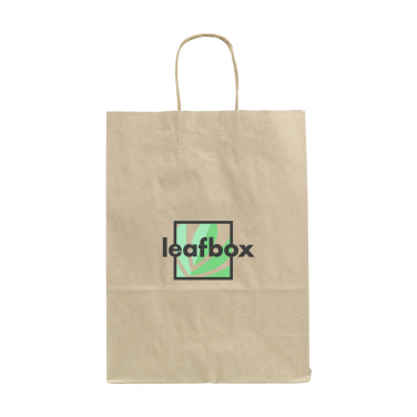 Logo trade advertising product photo of: Leaf It Bag Wide recycled grass paper (90 g/m²) M