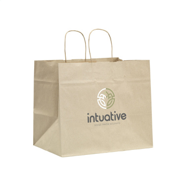 Logo trade advertising products image of: Leaf It Bag recycled grass paper (90 g/m²) XL