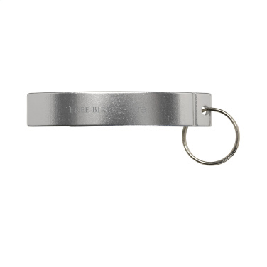 Logo trade promotional giveaways image of: Alu Opener keyring