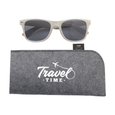Logo trade promotional merchandise image of: Feltro GRS RPET Pouch for glasses