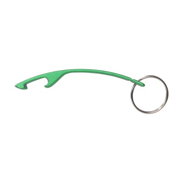 Logo trade promotional giveaway photo of: Alu Opener GRS Recycled keyring