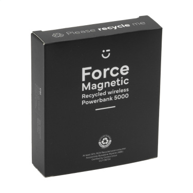 Logotrade business gifts photo of: Force Magnetic RCS Recycled Wireless Powerbank 5000