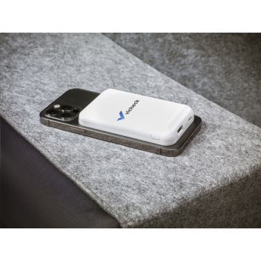 Logotrade promotional giveaways photo of: Force Magnetic RCS Recycled Wireless Powerbank 5000
