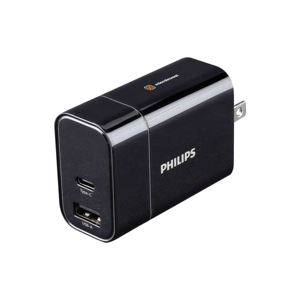 Logo trade advertising product photo of: Philips Travel Charger