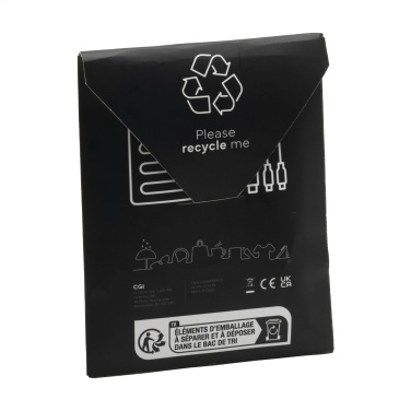 Logo trade promotional merchandise photo of: Charging Cable RCS Recycled ABS-TPE
