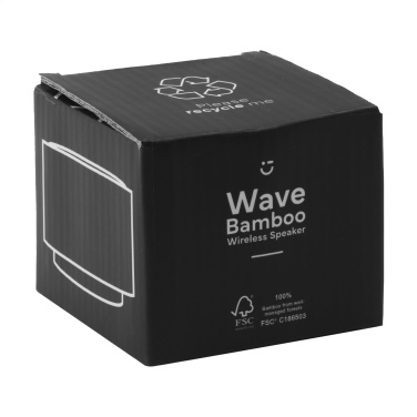 Logo trade advertising product photo of: Wave Bamboo Wireless Speaker