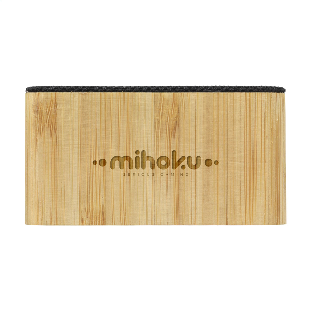 Logotrade promotional item image of: Sonido 5W Bamboo wireless speaker