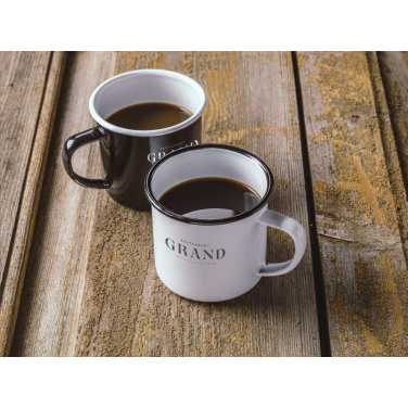 Logo trade promotional merchandise photo of: Retro Enamel Mug 350 ml