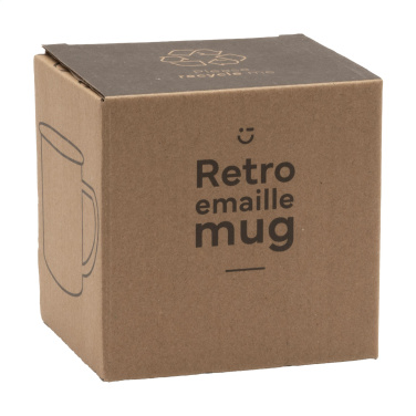 Logo trade promotional merchandise picture of: Retro Enamel Mug 350 ml