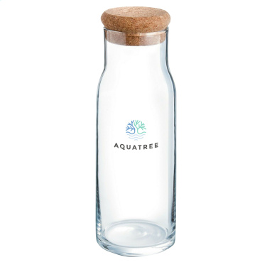 Logo trade promotional gifts image of: Algarve Carafe 1 L with a cork cap